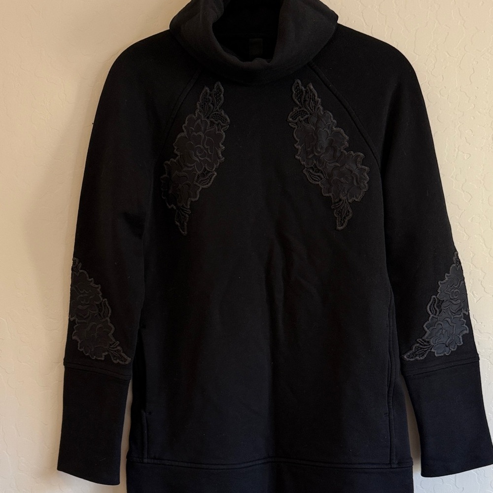 lululemon athletica Black Cowl Neck Sweater